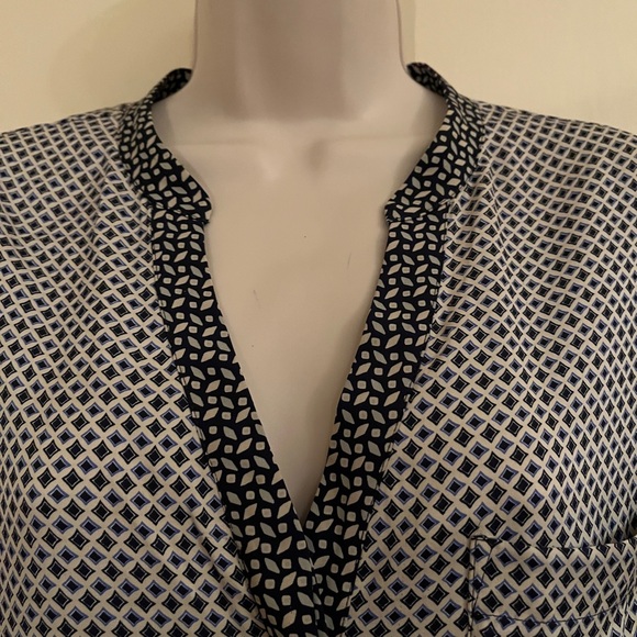 Joie Long Sleeve Blouse with Contrasting Collar and Cuffs - Picture 5 of 8